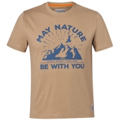 Футболка "MAY NATURE BE WITH YOU", песочный