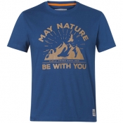 Футболка "MAY NATURE BE WITH YOU", синий
