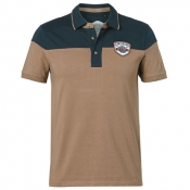 Рубашка-поло песочная