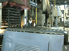 Загрузка закалочной печи